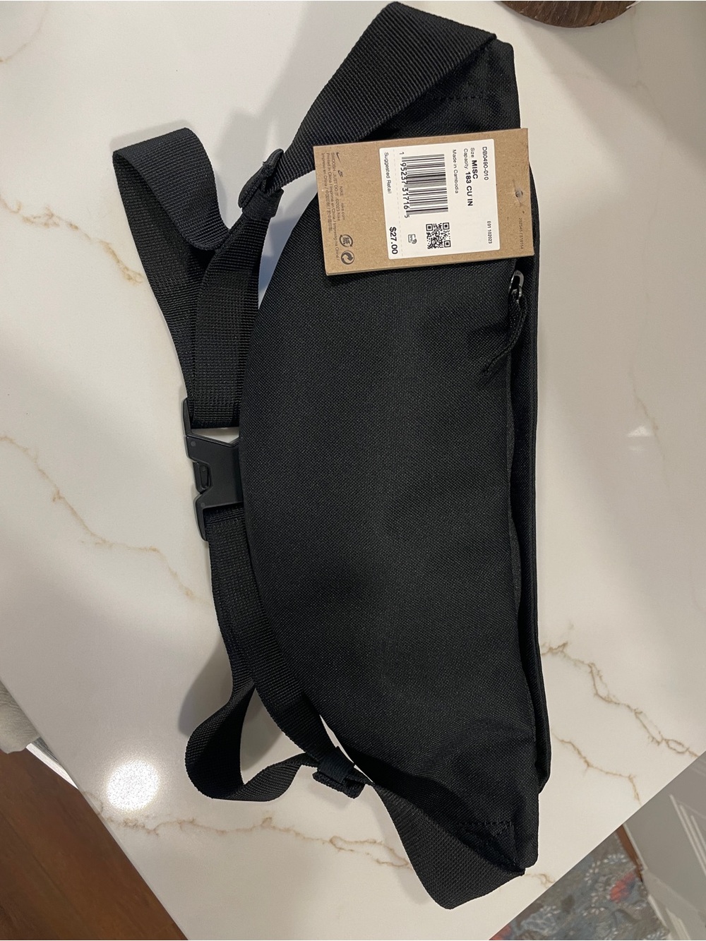Nike Black Waist Pack with White Swoosh - Picture 6 of 6